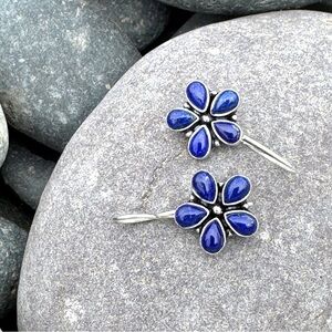 Sundance lapis lazuli EARRINGS sterling silver gemstone stone GIFT birthstone